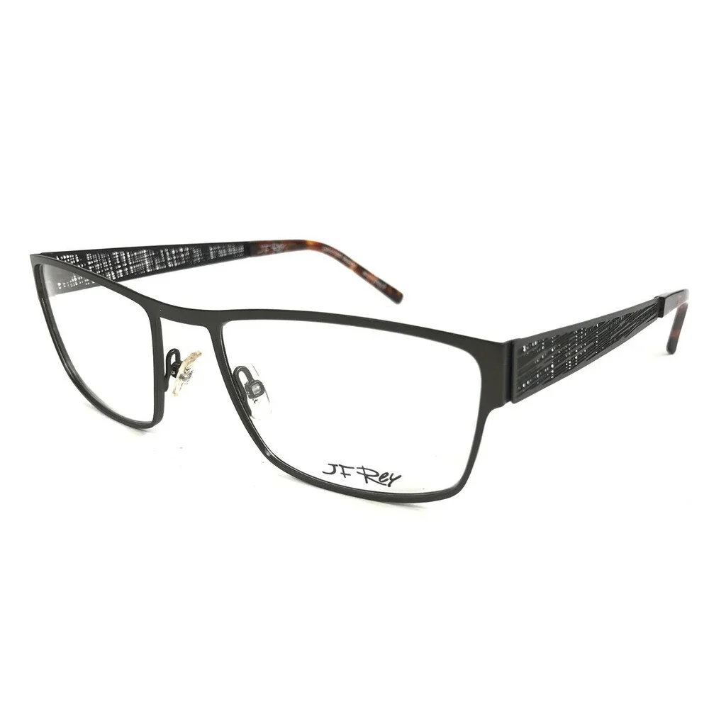 J.F. Rey Eyeglasses Frames JF2586 4500 Matte Gray Rectangle Full Rim 55-18-145